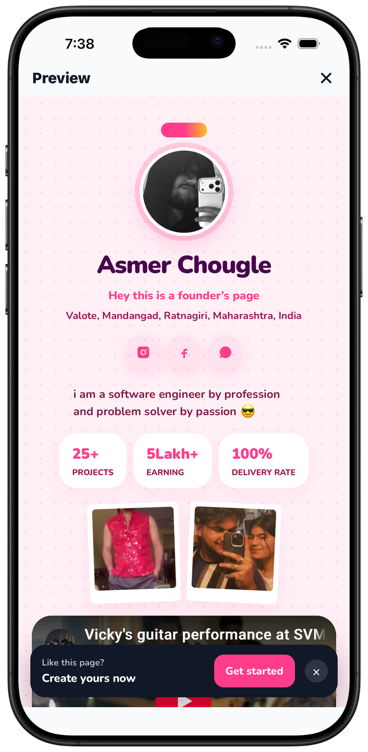 Public FlowPage preview